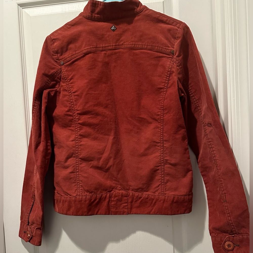 Prana Organic Cotton Motto Jacket in Rust Corduroy - Picture 6 of 7